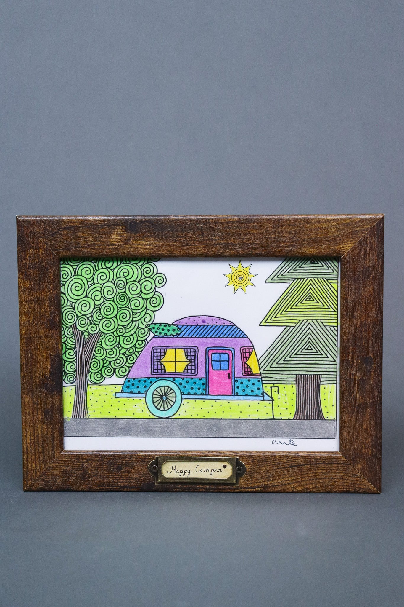 Allie Art Happy Camper Print